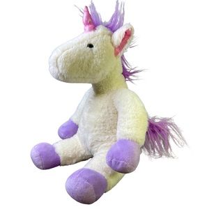Vermont Teddy Bear 13" PJ Pal Plush Unicorn White Lavender